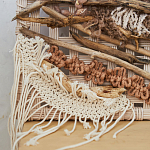 Большая Абстрактное Панно из веток и нитей Dryad Wall Art варинант исполнения - 3 | Loft Concept в Красноярске