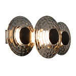 Бра из трех стеклянных фактурных дисков Eyepiece варинант исполнения - 1 | Loft Concept в Красноярске