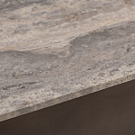 Столик журнальный квадратный  с полкой Sculptural Marble Accent с мрамором  варинант исполнения - 4 | Loft Concept в Красноярске