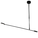 Потолочный светильник светодиодный черный металл Bendik  варинант исполнения - 1 | Loft Concept в Красноярске