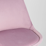 Стул с мягким велюровым сиденьем Arvika Pink варинант исполнения - 7 | Loft Concept в Красноярске