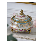 Шкатулка фарфоровая с цветочной росписью Eden Garden варинант исполнения - 5 | Loft Concept в Красноярске