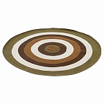 Ковер круглый из хлопка с контрастным узором Bullseye 150 варинант исполнения - 1 | Loft Concept в Красноярске