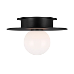 Потолочный светильник с шарообразным плафоном из белого матового стекла Generation Lighting варинант исполнения - 1 | Loft Concept в Красноярске