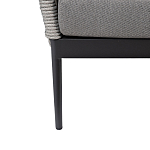 Диван двухместный уличный темно-серый Street Bliss варинант исполнения - 4 | Loft Concept в Красноярске