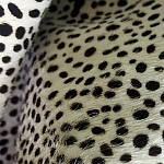 Мебельная ткань Искусственный мех  белый леопард 90 см T5-3 варинант исполнения - 4 | Loft Concept в Красноярске