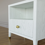 Прикроватная тумбочка с полкой Elsa Dreams White варинант исполнения - 3 | Loft Concept в Красноярске