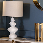 Настольная лампа с кремовым абажуром на спиралевидном основании Spun варинант исполнения - 1 | Loft Concept в Красноярске