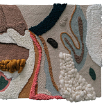 Тканый вручную текстильный гобелен Orchid варинант исполнения - 1 | Loft Concept в Красноярске