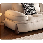 Кресло кожаное с деревянным каркасом Furniture Medieval варинант исполнения - 1 | Loft Concept в Красноярске