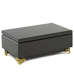 Шкатулка из натурального камня змеевик чёрного цвета Stone Casket варинант исполнения - 1 | Loft Concept в Красноярске