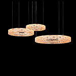 Люстра из 3-х колец с текстурной огранкой Reflection of Reality варинант исполнения - 1 | Loft Concept в Красноярске