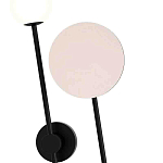 Бра с шарообразным плафоном и зеркальным круглым элементом Lunar Echo варинант исполнения - 1 | Loft Concept в Красноярске