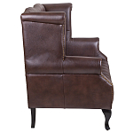 Диван из натуральной кожи на 4-х деревянных ножках из массива бука Thomas Seating brown варинант исполнения - 2 | Loft Concept в Красноярске