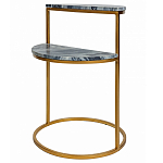 Кофейный столик с подстольем из металла Halves варинант исполнения - 1 | Loft Concept в Красноярске