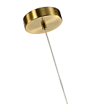 Подвесной светильник светодиодный с белым плафоном в виде цветка из фарфора и стали Flower Light Gold варинант исполнения - 2 | Loft Concept в Красноярске