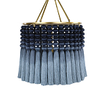 Люстра синяя плетеная с кисточками Boho Tassel Chandelier варинант исполнения - 1 | Loft Concept в Красноярске