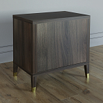 Тумба прикроватная с двумя ящиками Elsa Dreams Walnut варинант исполнения - 4 | Loft Concept в Красноярске