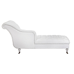Кушетка белая с мягкой обивкой из велюра Michael Couch варинант исполнения - 2 | Loft Concept в Красноярске