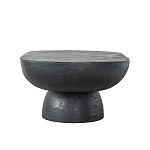 Столик кофейный черного цвета с овальной столешницей и круглым основанием Black Dalmen Table варинант исполнения - 6 | Loft Concept в Красноярске