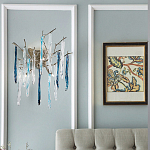 Бра с ветвистым каркасом из металла и подвесками из стекла Droplet Chandelier варинант исполнения - 2 | Loft Concept в Красноярске