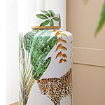 Ваза фарфоровая с ручной росписью Leopard Collection  варинант исполнения - 5 | Loft Concept в Красноярске