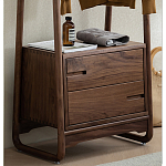 Вешалка деревянная с 2- мя ящиками Moon Walnut Furniture варинант исполнения - 7 | Loft Concept в Красноярске