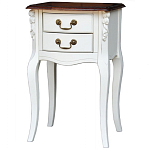 Прикроватная тумба в стиле прованс с 2-мя ящиками Paule Montmartre Provence Bedside Table варинант исполнения - 2 | Loft Concept в Красноярске