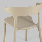 Бежевый стул из прочного PP-пластика JORIS варинант исполнения - 6 | Loft Concept в Красноярске