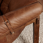 Двухместный диван Duncan винтажная коричневая кожа варинант исполнения - 6 | Loft Concept в Красноярске