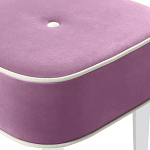 Квадратный мягкий пуф на белых ножках Winton Pouf Square варинант исполнения - 6 | Loft Concept в Красноярске