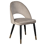 Стул велюровый серо-бежевый Schelde Gray Beige варинант исполнения - 2 | Loft Concept в Красноярске