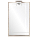 Зеркало в  серебряной раме с узорчатым геометрическим орнаментом Repulse варинант исполнения - 1 | Loft Concept в Красноярске