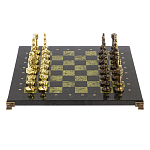 Шахматы Ренессанс из бронзы с доской из натурального камня Змеевик Decorative Thematic Chess варинант исполнения - 1 | Loft Concept в Красноярске