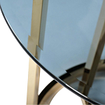 Столик журнальный золотой с темным стеклом Tastiness варинант исполнения - 1 | Loft Concept в Красноярске