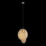 Подвесной светильник белый с фигурным тканевым плафоном White Whirlwinds варинант исполнения - 2 | Loft Concept в Красноярске