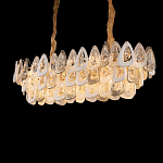 Люстра овальная с многослойными белыми и прозрачными подвесками Character Chandelier варинант исполнения - 5 | Loft Concept в Красноярске