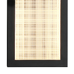 Светодиодное прямоугольное бра из металла черного цвета Lattice Lux варинант исполнения - 8 | Loft Concept в Красноярске