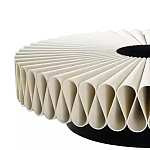 Дизайнерский журнальный стол круглый с фактурной столешницей Ifike варинант исполнения - 2 | Loft Concept в Красноярске