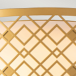 Потолочный светильник золотого цвета с каркасом в виде геометрических ромбов Elstead Lighting варинант исполнения - 5 | Loft Concept в Красноярске