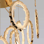 Потолочный светильник светодиодный с золотистым каркасом Ring of Fire варинант исполнения - 3 | Loft Concept в Красноярске