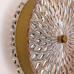 Бра с плафоном из рельефного стекла Peony Glass Bronze  варинант исполнения - 3 | Loft Concept в Красноярске