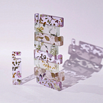 Подставка для телефона из эпоксидной смолы с цветами розовая Epoxy Flowers Phone Stand Pink варинант исполнения - 4 | Loft Concept в Красноярске