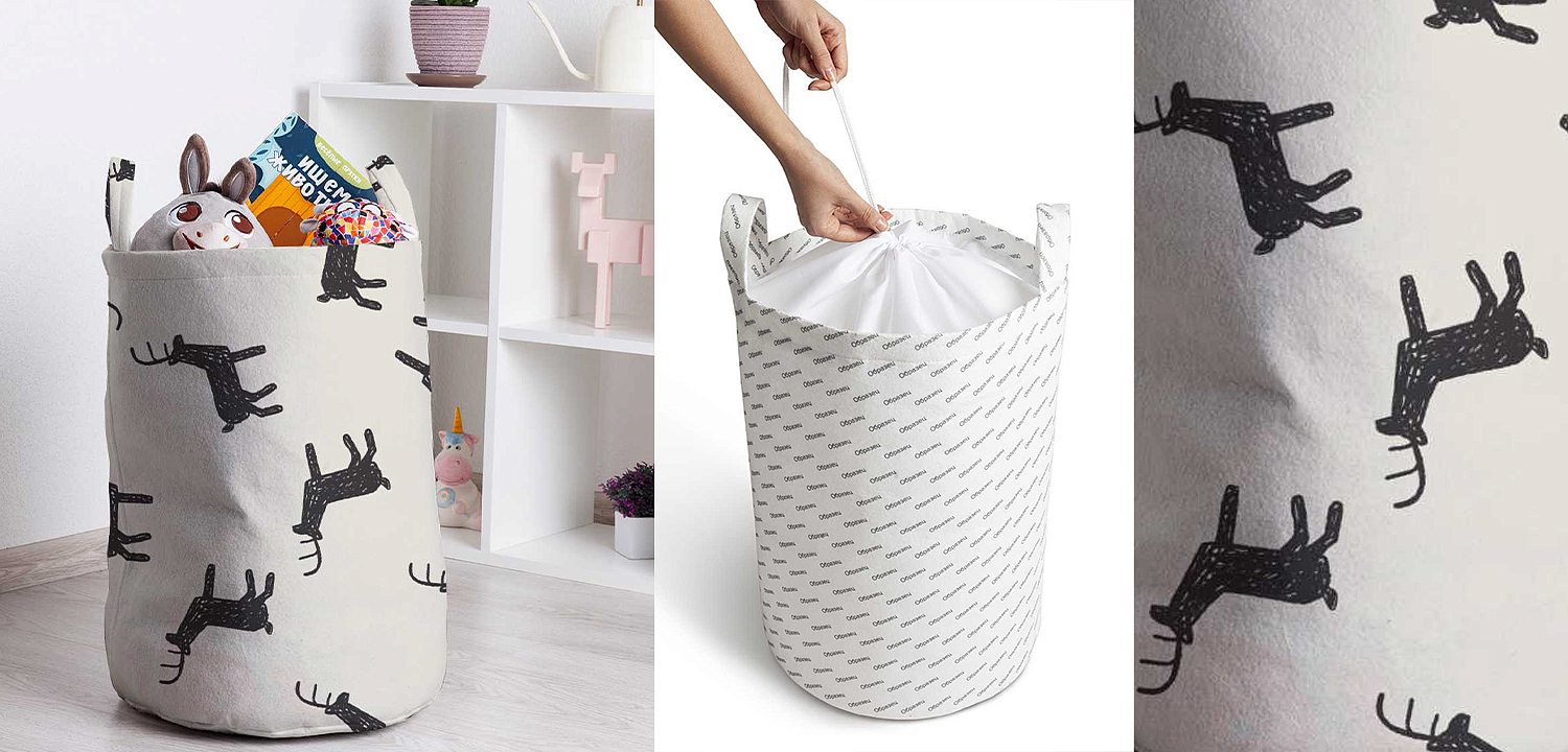 Корзина Deer Pattern Basket Корзина Deer Pattern Basket - Loft-Concept в Красноярске