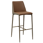 Стул барный с терракотовой обивкой из экокожи Spectacular High Chair варинант исполнения - 1 | Loft Concept в Красноярске