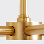 Люстра золотая с белыми тканевыми абажурами Coolness варинант исполнения - 3 | Loft Concept в Красноярске