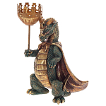 Подсвечник в виде дракона Dragon candlestick Green Gold Brown L or R варинант исполнения - 3 | Loft Concept в Красноярске