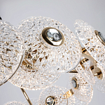 Люстра с декором из круглых рельефных пластин из хрусталя Decorative Glass Discs Chandelier 82 варинант исполнения - 3 | Loft Concept в Красноярске