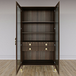 Дизайнерский шкаф витрина Elsa Dreams Walnut с 4-мя ящиками варинант исполнения - 6 | Loft Concept в Красноярске