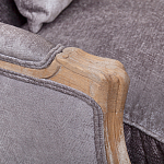 Кресло Ava Classical Armchair brown and grey velour варинант исполнения - 4 | Loft Concept в Красноярске